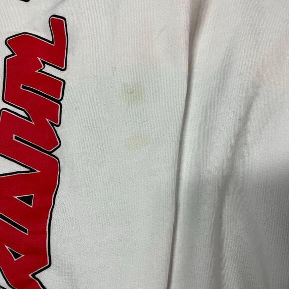 Justin Bieber Mens H&M Purpose Stadium Tour White Hoodie 2017 Sz Large Preowned - Picture 9 of 10